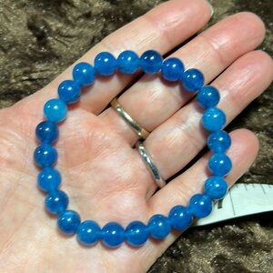 3/$25 Blue Apatite Bead Bracelet